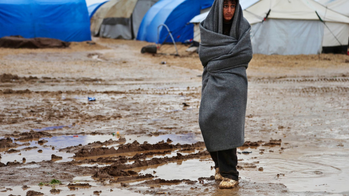 Езидские беженцы сталкиваются с суровыми зимними условиями в Курдистане