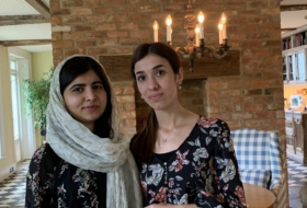 Nadia Murad meets Pakistani activist Malala Yousafzai