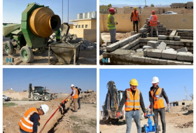 Nadias Initiative organization continues rehabilitation work to restore the supply of drinking water in Sinjar