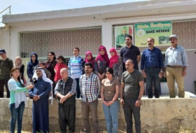 The yazidi house in Syria sends a group of yazidi rescued people to Sinjar