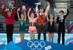 Грузинские фигуристы Алина Бутаева и Лука Берулава завоевали золотые олимпийские медали в Лозанне