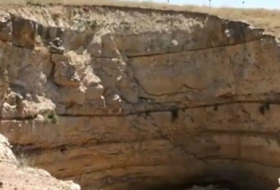 The pit into which the bodies of the Yezidis and other representatives of the national minorities were thrown