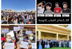 Protests against the death sentence imposed on young Yazidis do not stop
