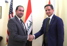 Meeting of the head of Yazda, Haider Elias, with US General Consul Robert Palladino