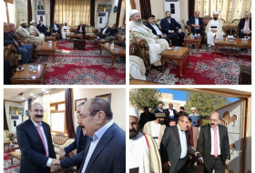Iraq: Prince Hazem Tahsin Beg receives the commander of the Peshmerga troops in Shangal