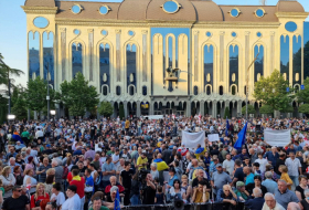 A rally of thousands in Tbilisi called on the European Union to give Georgia the status of a candidate