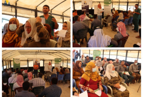 Syria: Ezdina holds meeting for Yazidi refugees at Serekaniye camp in Al-Hasakah