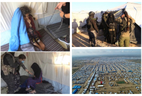 Yazidi women were found in the Syrian Al-Hol camp