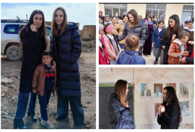 Nadia Murad and Angelina Jolie met with Yazidi survivors of the genocide in Iraq