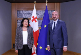 Саломе Зурабишвили встретилась с президентом Европейского совета и министром иностранных дел Франции