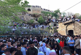 Around 45,000 visitors come to Lalèche on the eve of the Yazidi holiday “Çarşema Sersalê”
