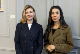 Nobel Peace Prize Laureate 2018 Nadia Murad visited Ukraine at the invitation of Zelenska