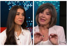 Nadia Murad on CNN's Amanpour program