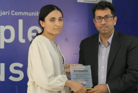 Yazidi activist Lamiya Aji Bashar received the 