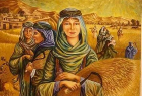 A painting by a Yazidi artist that was published in Paris eighteen years after it was painted
