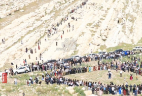 Yezidis of Iraq participated in the annual pilgrimage to Mount Qarajal