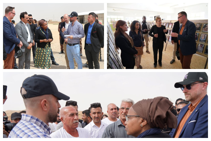 Representatives of the United Nations and the UNITED organization visited the cemetery of the Yazidi victims of ISIS