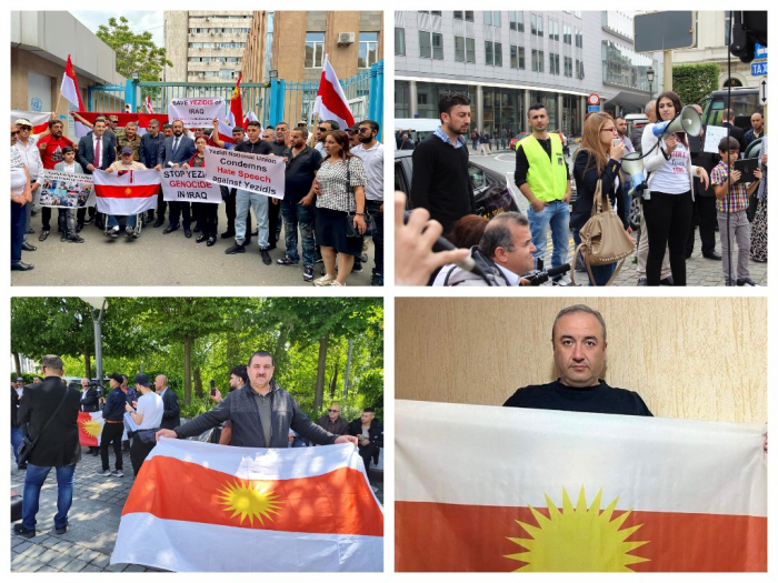 Rally in Brussels in defense of the rights and freedoms of Yazidis of Iraq and Syria
