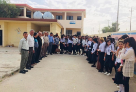 Approximately, more than 80 teachers and educational supervisors from Bashiaq and Bahzani volunteered to proctor the final exams in the city of Sinjar