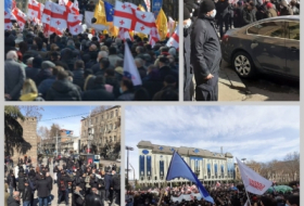 Палаточный городок, протест у канцелярии и концерт: акция оппозиции в Тбилиси продолжается