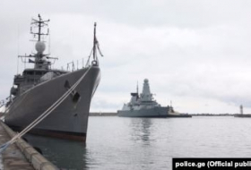 NATO military vessels entered the port of Poti