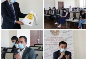 Deputy Minister of education, science, culture and sports Artur Martirosyan received a public organization-Yezidi center for human rights