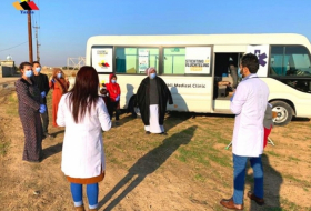 In Shangal, Yazda organized a mobile medical team