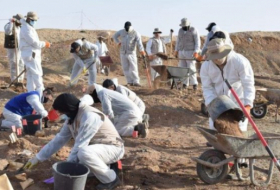 Exhumations in order to identify the identities of the Yezidi martyrs