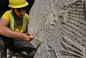 A group of Yazidi archaeologists discovered inscriptions in the ancient Yezidi language on the walls of the Sennacherib dam